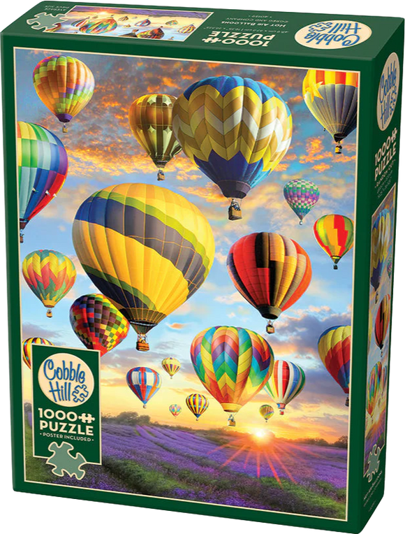 Cobble Hill | Hot Air Balloons - Greg Giordano | 1000 Pieces | Jigsaw Puzzle