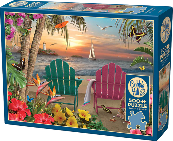 Island Paradise - Alan Giana | Cobble Hill | 500 Pieces | Jigsaw Puzzle