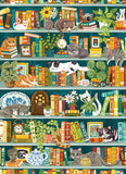 Cobble Hill | Purrfect Bookshelf - Olivia Gibbs | 1000 Pieces | Jigsaw Puzzle