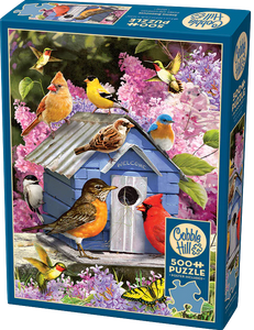 Cobble Hill | Spring Birdhouse - Greg Giordano | 500 Pieces | Jigsaw Puzzle