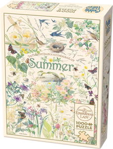 Summer - Country Diary | Edith Holden | Cobble Hill | 1000 Pieces | Jigsaw Puzzle