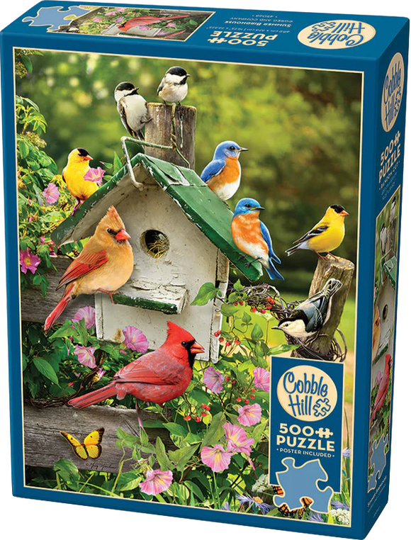 Cobble Hill | Summer Birdhouse - Greg Giordano | 500 Pieces | Jigsaw Puzzle