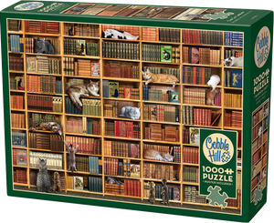 Cobble Hill | The Cat Library | 1000 Pieces | Jigsaw Puzzle
