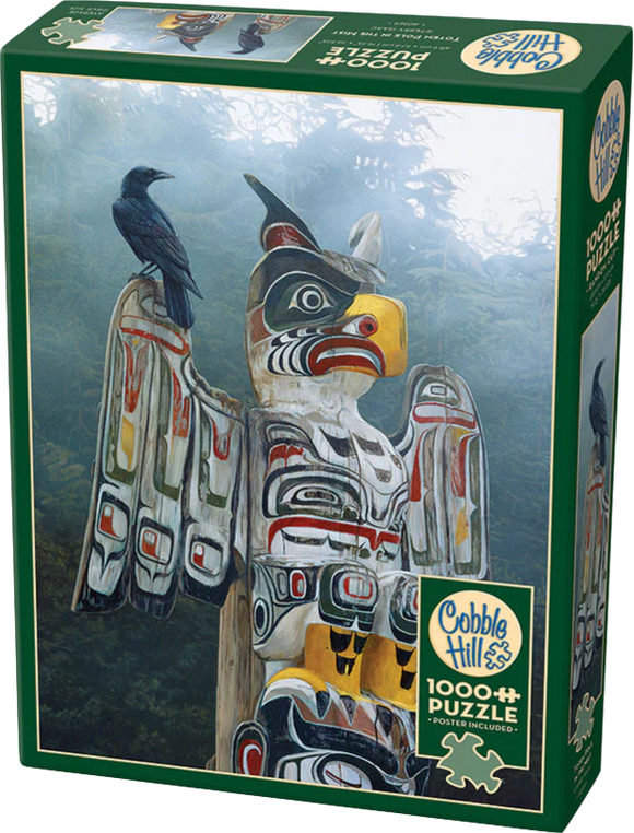 Totem Pole In The Mist - Terry Isaac | Cobble Hill | 1000 Pieces | Jigsaw Puzzle