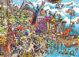 Cobble Hill | Viking Village - Doodletown | Dave Whamond | 1000 Pieces | Jigsaw Puzzle