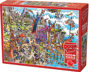 Cobble Hill | Viking Village - Doodletown | Dave Whamond | 1000 Pieces | Jigsaw Puzzle