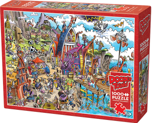 Viking Village - Doodletown | Dave Whamond | Cobble Hill | 1000 Pieces | Jigsaw Puzzle