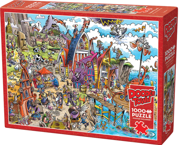 Viking Village - Doodletown | Dave Whamond | Cobble Hill | 1000 Viking Village - Doodletown | Dave Whamond | Cobble Hill | 1000