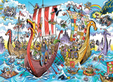 Cobble Hill | Viking Voyage - Doodletown | Dave Whamond | 1000 Pieces | Jigsaw Puzzle