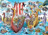 Viking Voyage - Doodletown | Dave Whamond | Cobble Hill | 1000 Pieces | Jigsaw Puzzle