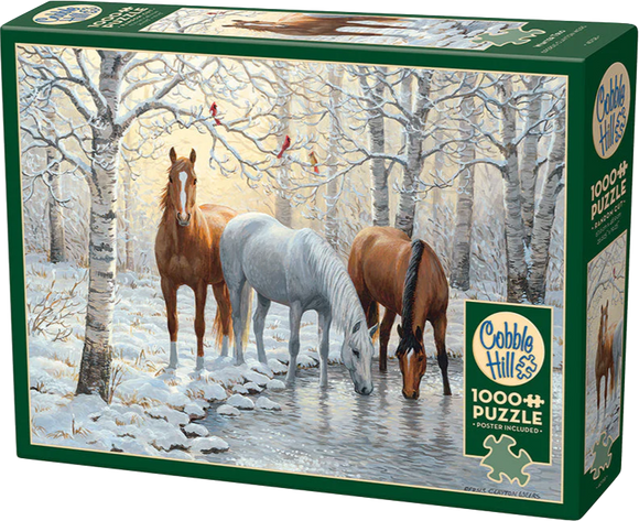 Cobble Hill | Winter Trio - Persis Clayton Weirs | 1000 Pieces | Jigsaw Puzzle