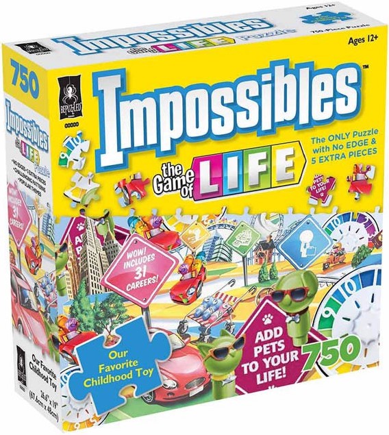 Bepuzzled | The Game Of Life | Impossibles | 750 Pieces | Jigsaw Puzzle