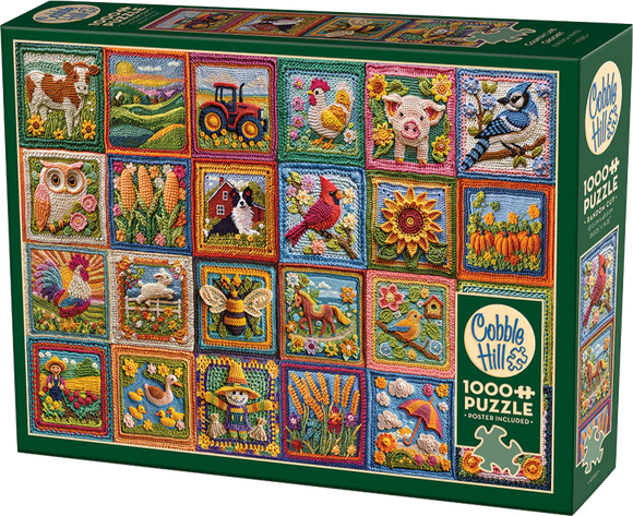 Country Life Crochet - Jessica White | Cobble Hill | 1000 Pieces | Jigsaw Puzzle