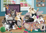 Crafty Kittens | Cobble Hill | 500 Pieces | Jigsaw Puzzle