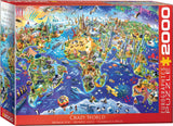 Crazy World | Eurographics | 2000 Pieces | Jigsaw Puzzle