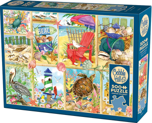 Day At The Beach - Jane Maday | Cobble Hill | 500 Pieces | Jigsaw Puzzle