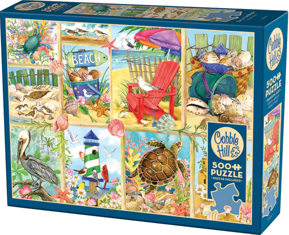 Day At The Beach - Jane Maday | Cobble Hill | 500 Pieces | Jigsaw Puzzle