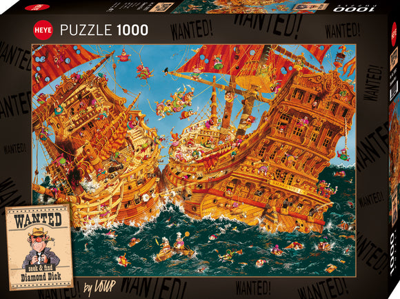 Diamond Dick - Wanted | Jean-Jacques Loup | Heye | 1000 Pieces | Jigsaw Puzzle