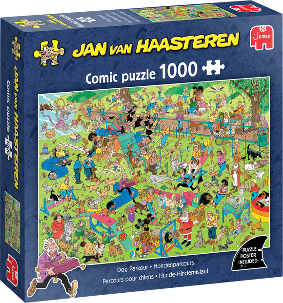 Dog Parkour - Jan van Haasteren | Jumbo | 1000 Pieces | Jigsaw Puzzle