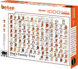 Dog's Family Tree | Blackcard | Botop | 1000 Pieces | Jigsaw Puzzle