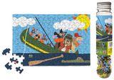 Dogs in Canoe | Micro Puzzles | 150 Pieces | Micro Jigsaw Puzzle