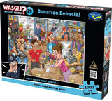 Donation Debacle! - Mystery No.29 | Wasgij? | Holdson | 1000 Pieces | Jigsaw Puzzle