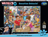 Donation Debacle! - Mystery No.29 | Wasgij? | Holdson | 1000 Pieces | Jigsaw Puzzle