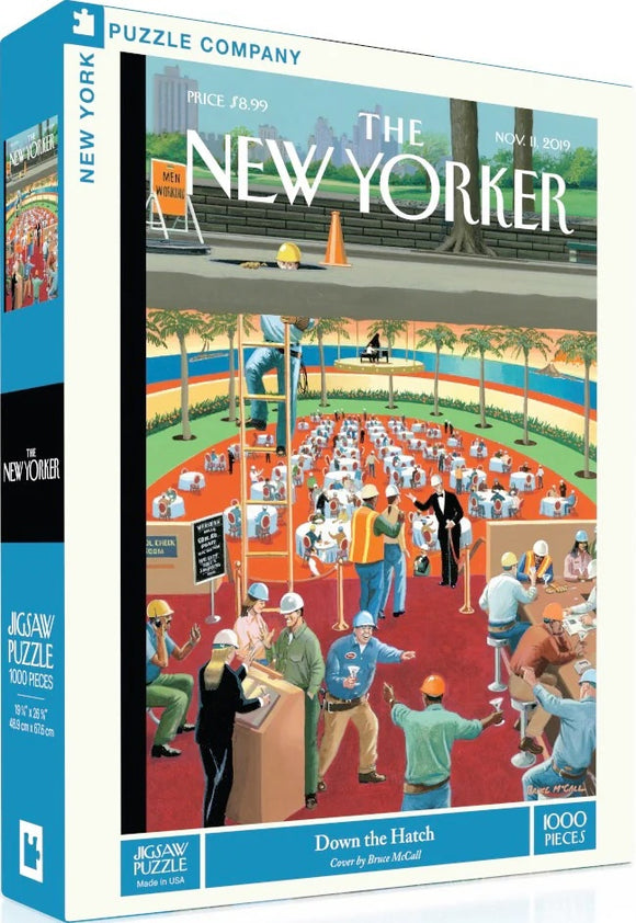 Down the Hatch - Bruce McCall | New York Puzzle Company | 1000 Pieces | Jigsaw Puzzle