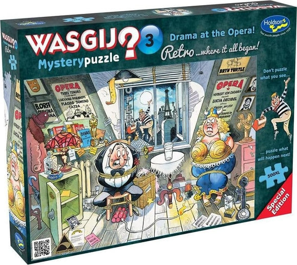 Drama At The Opera! - Mystery No.3 | Wasgij? | Holdson | 500 XL Pieces | Jigsaw Puzzle