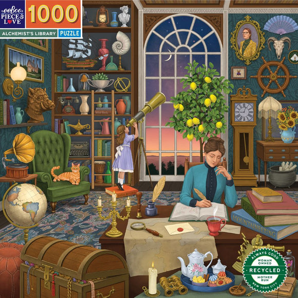 Eeboo | Alchemist’s Library | 1000 Pieces | Jigsaw Puzzle