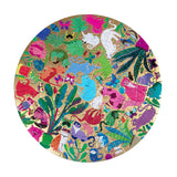 Busy Cats - Monika Forsberg | Eeboo | 100 Pieces | Round Jigsaw Puzzle