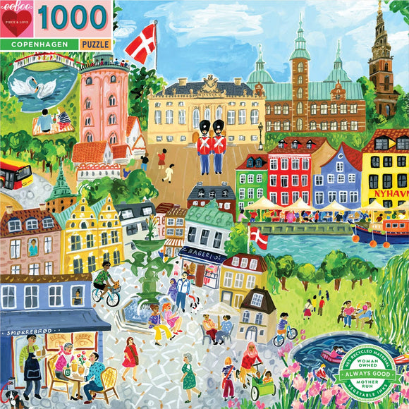 Eeboo | Copenhagen - Jennifer Orkin Lewis | 1000 Pieces | Jigsaw Puzzle