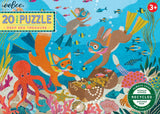 Eeboo | Deep Sea Treasure - Victoria Ball | 20 XL Pieces | Jigsaw Puzzle