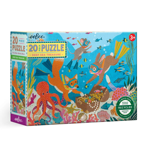 Eeboo | Deep Sea Treasure - Victoria Ball | 20 XL Pieces | Jigsaw Puzzle