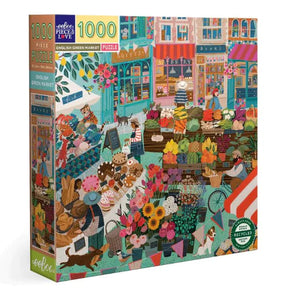 English Green Market - Victoria Ball | Eeboo | 1000 Pieces | Jigsaw Puzzle