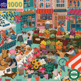 English Green Market - Victoria Ball | Eeboo | 1000 Pieces | Jigsaw Puzzle