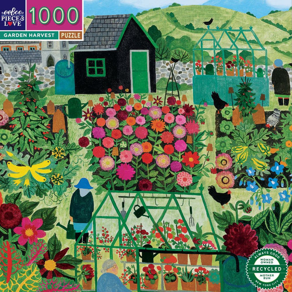Eeboo | Garden Harvest - Vanessa Bowman | 1000 Pieces | Jigsaw Puzzle