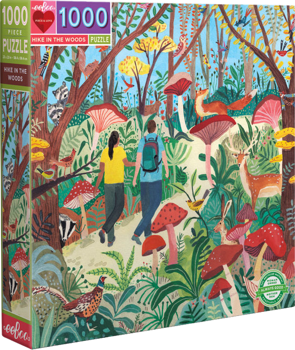 Hike In The Woods - Miranda Sofroniou | Eeboo | 1000 Pieces | Jigsaw Puzzle