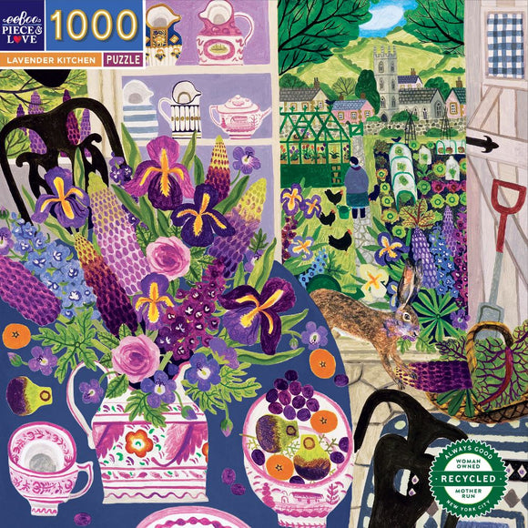 Eeboo | Lavender Kitchen | 1000 Pieces | Jigsaw Puzzle