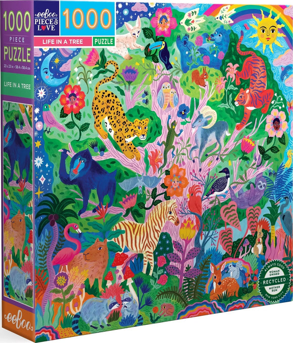 Life In A Tree - Sarah Walsh | Eeboo | 1000 Pieces | Jigsaw Puzzle