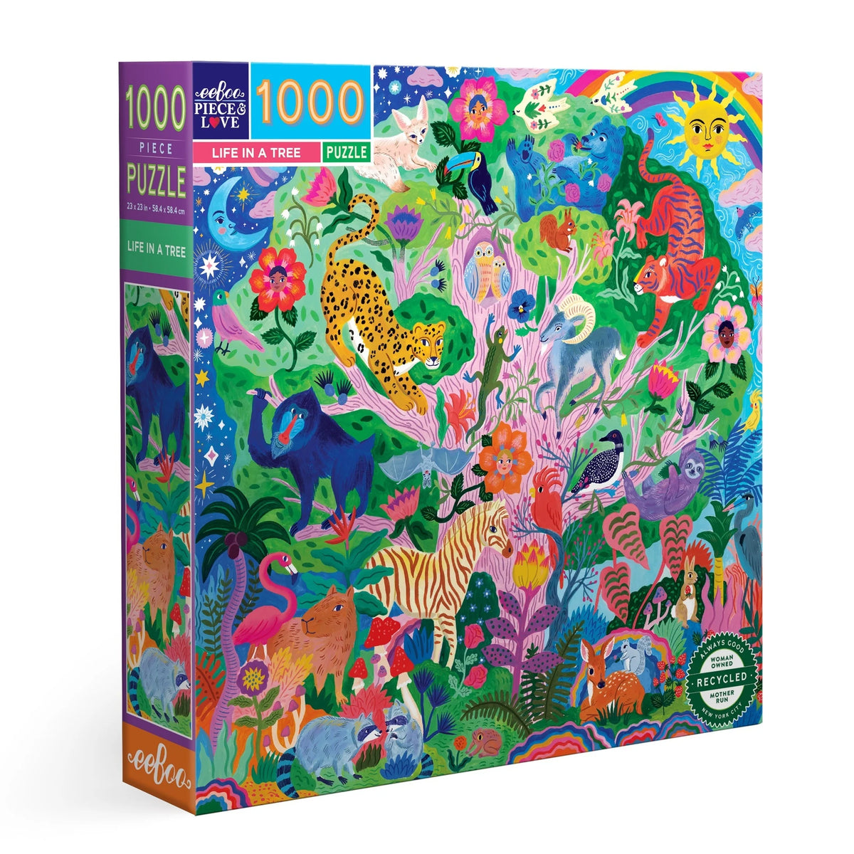 Life In A Tree - Sarah Walsh | Eeboo | 1000 Pieces | Jigsaw Puzzle ...