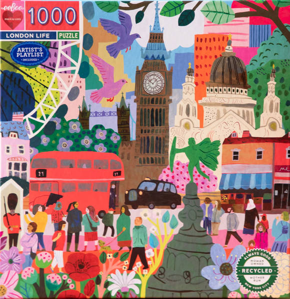 Eeboo | London Life - Monica Forsberg | 1000 Pieces | Jigsaw Puzzle