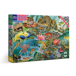 Love of Amphibians - Uta Krogmann | Eeboo | 100 Pieces | Jigsaw Puzzle