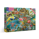 Eeboo | Love of Amphibians - Uta Krogmann | 100 Pieces | Jigsaw Puzzle