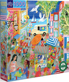 Marketplace in France - Uta Krogmann | Eeboo | 1000 Pieces | Jigsaw Puzzle