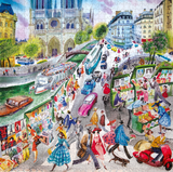 Paris Bookseller - Victoria Krylov | Eeboo | 1000 Pieces | Jigsaw Puzzle