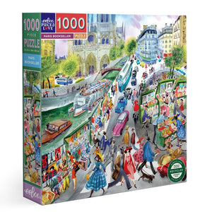 Paris Bookseller - Victoria Krylov | Eeboo | 1000 Pieces | Jigsaw Puzzle
