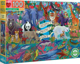 Planet Earth - Cynthia Cliff | Eeboo | 100 Pieces | Jigsaw Puzzle