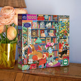 English Cottage Library - Victoria Ball | Eeboo | 1000 Pieces | Jigsaw Puzzle