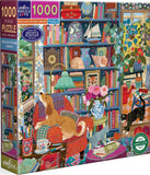 English Cottage Library - Victoria Ball | Eeboo | 1000 Pieces | Jigsaw Puzzle